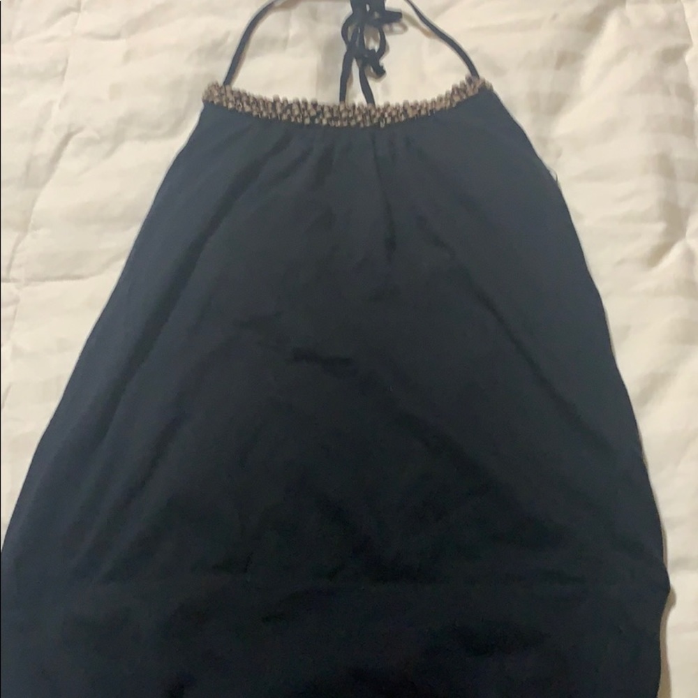 Banana Republic  black halter top xs